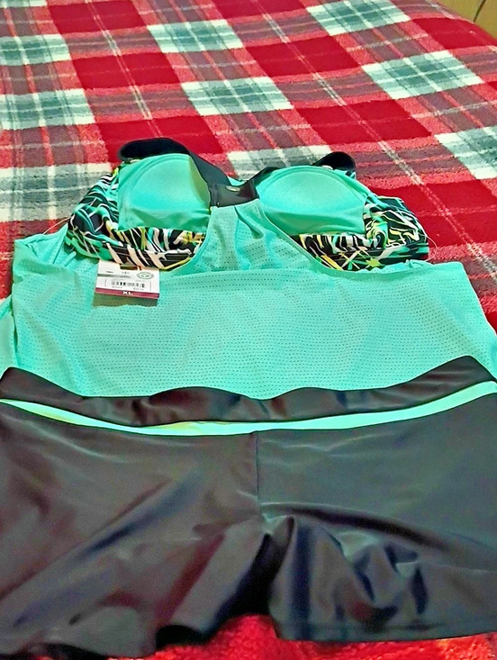 ZeroXposur Other - Women's Green & Black One-Piece Swimsuit NWT